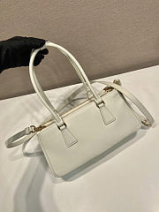 Prada Medium Galleria White Leather Bag 28x14x10.5cm - 3
