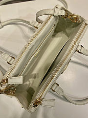 Prada Medium Galleria White Leather Bag 28x14x10.5cm - 2