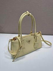 Prada Medium Galleria Yellow Leather Bag 28x14x10.5cm - 4