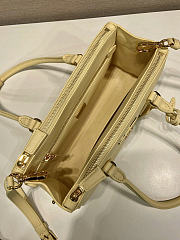 Prada Medium Galleria Yellow Leather Bag 28x14x10.5cm - 2
