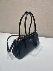 Prada Medium Galleria Black Leather Bag 28x14x10.5cm - 5