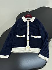 Gucci Fine Crochet Cardigan Navy - 4