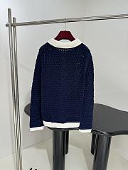 Gucci Fine Crochet Cardigan Navy - 2