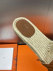 Hermes Famosa Leather Brown Sandal - 2