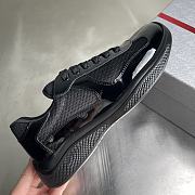 Prada America's Cup Biker Fabric Black Sneakers - 5
