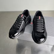 Prada America's Cup Biker Fabric Black Sneakers - 2