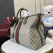 Gucci Savoy Medium Travel Bag Green 48x28x18cm - 4