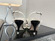 Chanel White Sandal Heel 8cm - 6
