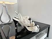 Chanel White Sandal Heel 8cm - 2