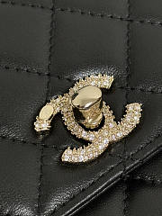 Chanel Top Handle Black Lambskin 18cm - 2