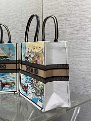 Dior Souvenir Large Dior Book Tote Raffia White 42cm - 4