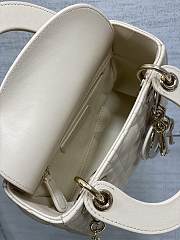 Dior Mini Lady Bag Cream Gold 17cm - 6