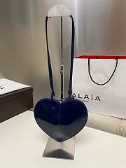 Alaia Le Coeur Blue Patent Shoulder Bag 21x17x5cm - 3