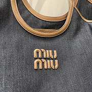 Miu Miu Ivy Denim Bag 37x36x18cm - 2