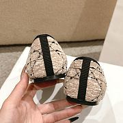 Dior Ballet Flat Beige Tweed - 5