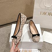 Dior Ballet Flat Beige Tweed - 2