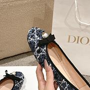 Dior Ballet Flat Dark Blue Tweed - 4