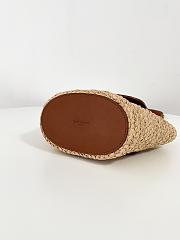 YSL Mini Manon in Raffia 23x12x6cm - 4