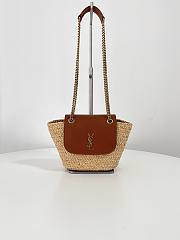 YSL Mini Manon in Raffia 23x12x6cm - 3