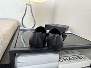Chanel Moccasins Lambskin And Grosgrain Black - 4