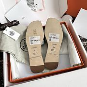 Hermes Oran Light Blue-Gray Epsom Slides - 5