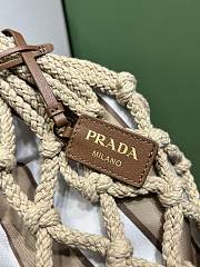 Prada Knotted Cord Frame Bag Nylon 30x26x5cm - 3