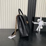 Chanel Coco Handle Black Lambskin Gold 33x26x9cm - 3