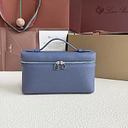 Loro Piana L19 Bag Blue Silver 19x11x6.5cm - 1