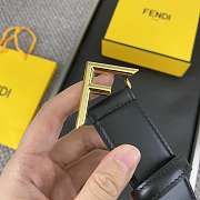 Fendi Belt Black Gold 3.5cm - 4