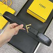 Fendi Belt Black Gold 3.5cm - 3