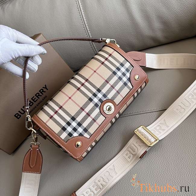 Burberry Top Handle Note Bag Brown 24 x 8 x 14 cm - 1