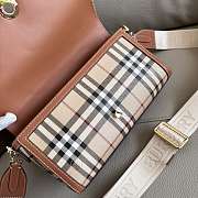 Burberry Top Handle Note Bag Brown 24 x 8 x 14 cm - 4