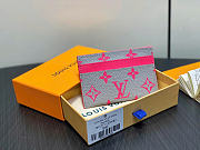 Louis Vuitton LV Double Card Holder Grey 11x7x1.5cm - 1