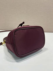 Prada Re-Nylon Pouch Burgundy 19.5x15.5x10cm - 6