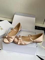 Dior Lovely-D Ballet Flat Nude Satin - 5
