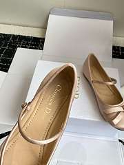 Dior Lovely-D Ballet Flat Nude Satin - 4