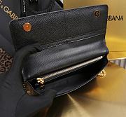 Dolce & Gabbana Miss Sicily Black Leather Wallet 20x11x3cm - 3