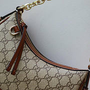 Gucci GG Emblem Small Shoulder Bag Brown 24x16.5x5.5cm - 3