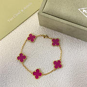 Van Cleef & Arpels Alhambra Fuchsia Bracelet - 2