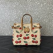 Valentino Garavani Small Shopping Bag Raffia Cherryfic 22x19x12cm - 1