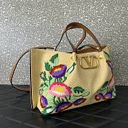 Valentino Medium Shopping Bag Raffia Floral 35x25x17cm - 6