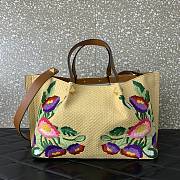 Valentino Medium Shopping Bag Raffia Floral 35x25x17cm - 3