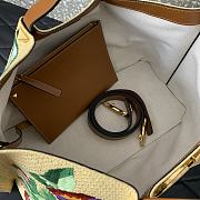 Valentino Medium Shopping Bag Raffia Floral 35x25x17cm - 2
