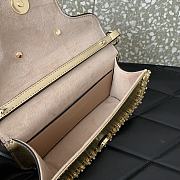 Valentino Locò Small Jeweled Gold Leather Shoulder Bag 19x10.5x5cm - 5