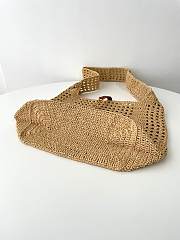 YSL Le 5 à 7 Supple Large Raffia Crochet 30x37x14cm - 2