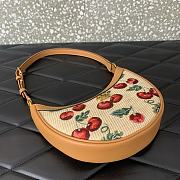 Valentino Vlogo Mini Hobo Bag Raffia Cherryfic 20x12x4cm - 4