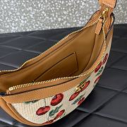 Valentino Vlogo Mini Hobo Bag Raffia Cherryfic 20x12x4cm - 2