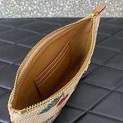 Valentino Vlogo Signature Pouch Raffia Cherryfic 24x16x1cm - 5