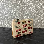 Valentino Vlogo Signature Pouch Raffia Cherryfic 24x16x1cm - 4