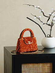 Chanel Kelly Mini Bag Sequins 19x13x7cm - 5